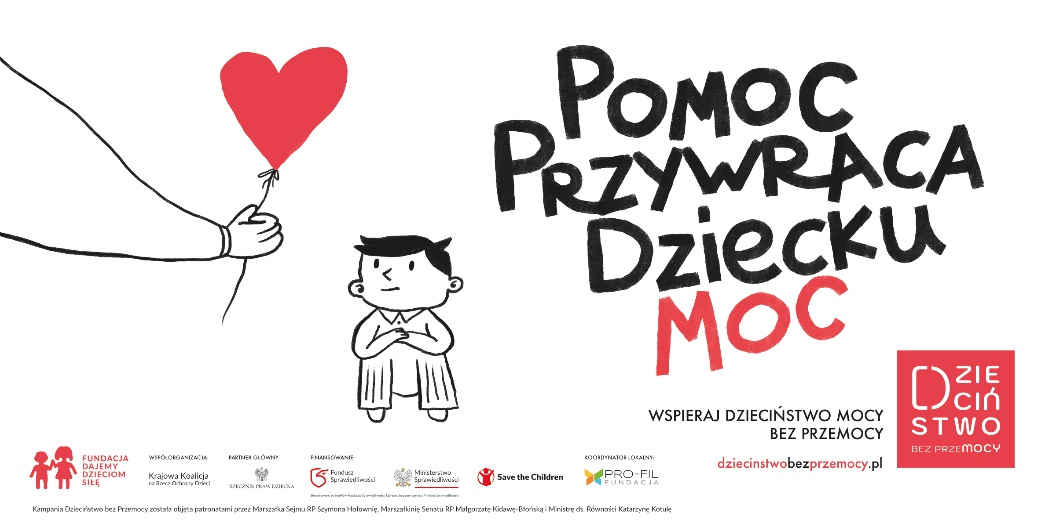 Baner dzieciństwo bez przemocy